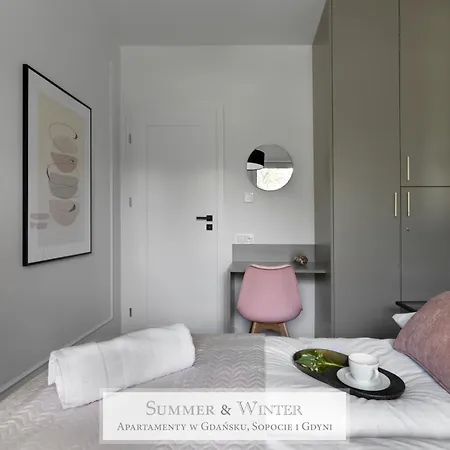 4 Stars, Butterfly Apartments By Summerwinter Gdynia Orlowo Apartamenty Premium, Parking, Winda, Rowerownia, Driving Golf Lejlighed *