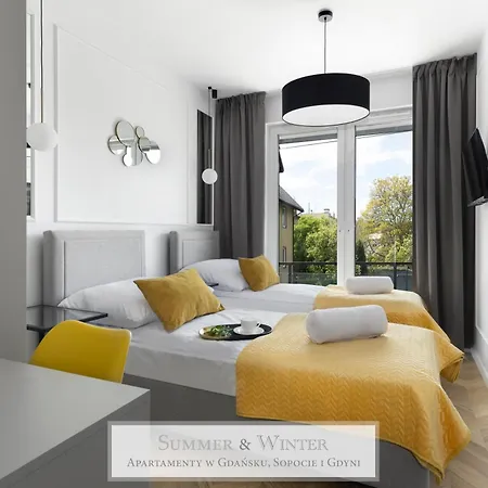 4 Stars, Butterfly Apartments By Summerwinter Gdynia Orlowo Apartamenty Premium, Parking, Winda, Rowerownia, Driving Golf Lejlighed