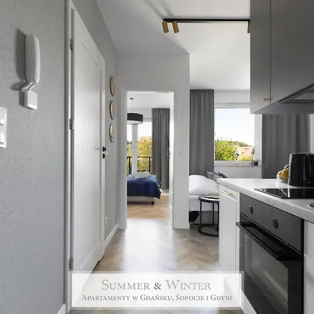 Apartmán 4 Stars, New Luxury Butterfly & Bike Apartments, Orlowo, 15 Wyposazonych Mieszkan, Z Sypialnia, Winda I Platnym Parkingiem, Wysoki Standard Summerwinter, Blisko Molo Orlowo, Drog Rowerowych, Stadniny I Golf Park Gdyně