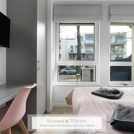 Apartmán 4 Stars, New Luxury Butterfly & Bike Apartments, Orlowo, 15 Wyposazonych Mieszkan, Z Sypialnia, Winda I Platnym Parkingiem, Wysoki Standard Summerwinter, Blisko Molo Orlowo, Drog Rowerowych, Stadniny I Golf Park Gdyně